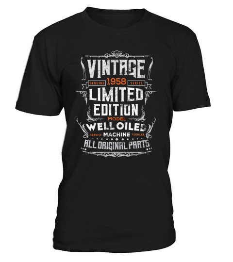 Vintage 1958 Limited Edition T-Shirt Unisex