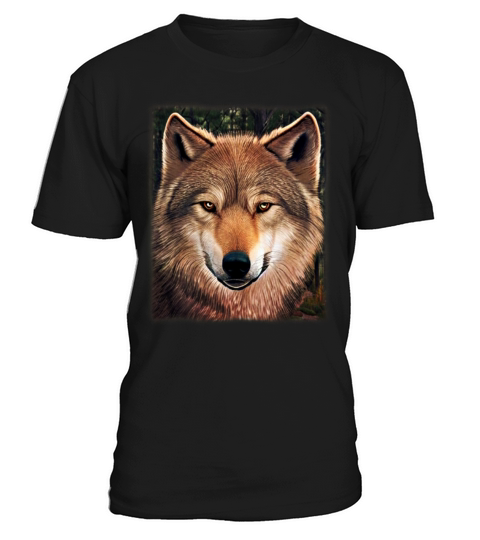 Wolf artwork design predator face imprint T-Shirt Unisex
