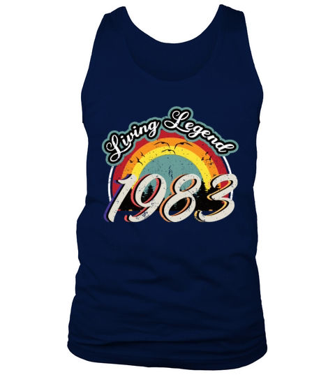 40th birthday vintage 1983 living legend 1983 Tank Top Unisex