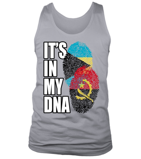 Angolan And Bahamian Mix Heritage DNA Flag Tank Top Unisex