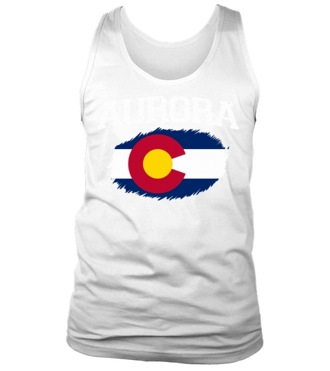 Aurora Co Colorado Flag Vintage Usa Sports Men Wom Tank Top Unisex