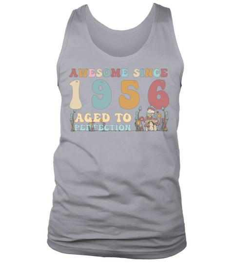 Awesome since 1956 - 67th Birthday - 2023 Groovy Tank Top Unisex