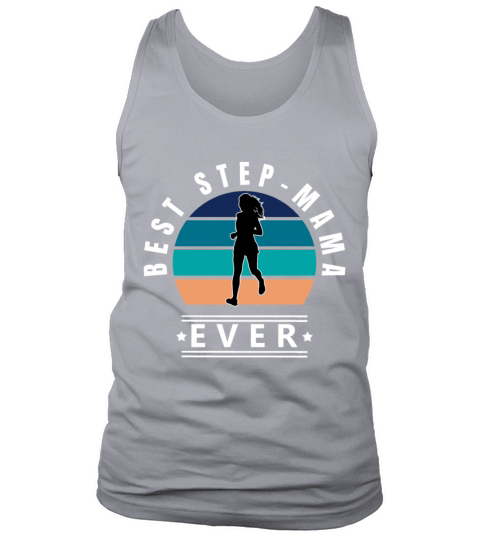 Best Step-mama running vintage sunset w Tank Top Unisex