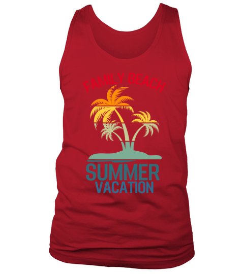 Family Beach Summer Vacation Sunset Vintage Tank Top Unisex