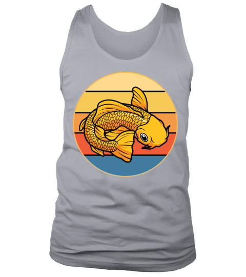 Japanese Koi Fish Vintage Retro Sunset Tank Top Unisex