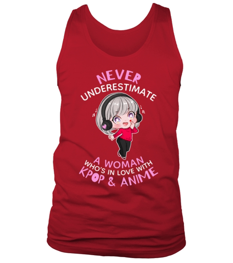 Never Underestimate A Woman In Love With Kpop And Tank Top Unisex