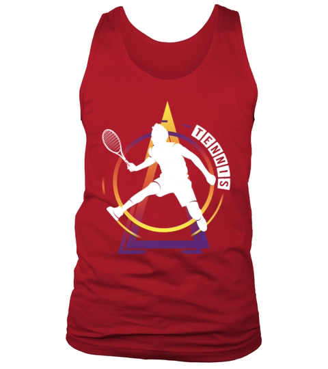 Tennis Player Ball Sports Game Vintage Retro Tank Top Unisex