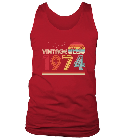 Vintage 1974 Limited Edition 47th Birthday Gift Tank Top Unisex