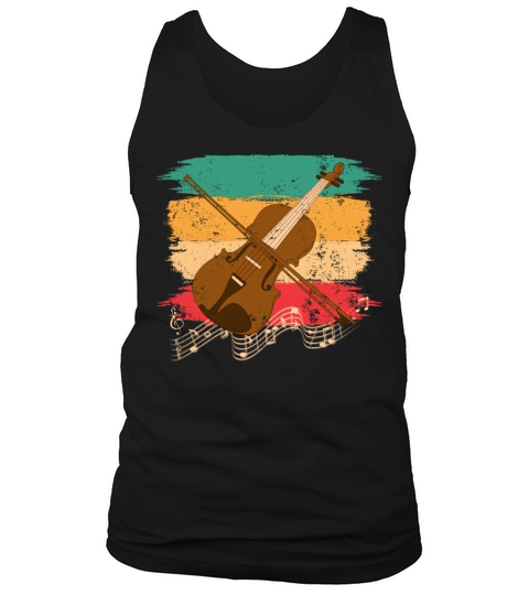 Vintage Eighties Style Violin Retro Violinist Tank Top Unisex