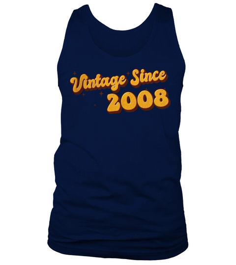 Vintage since 2008 15 Years Old - Groovy 15th Tank Top Unisex