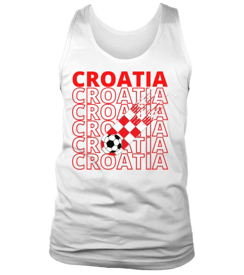 World Croatia Soccer Vintage Tank Top Unisex