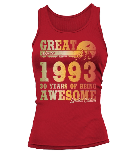 30th birthday vintage 1993 great since 1993 Tank top Woman