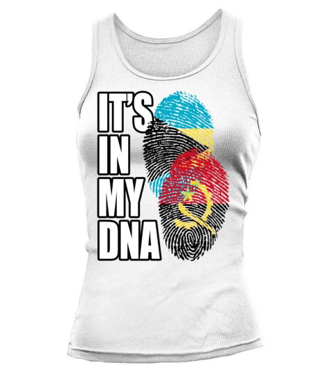 Angolan And Bahamian Mix Heritage DNA Flag Tank top Woman