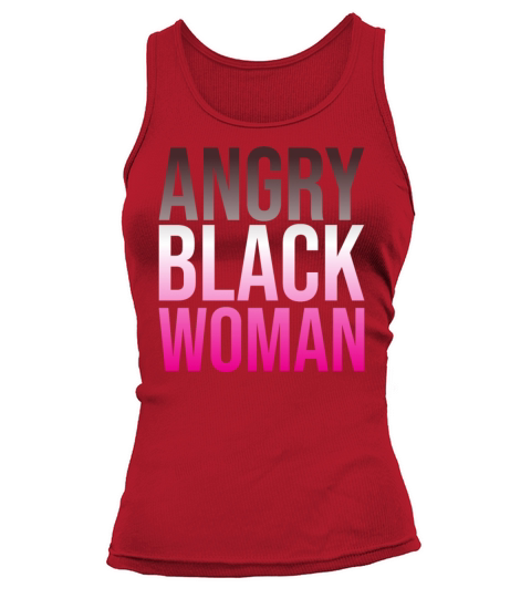 Angry Black Woman gradient color design Tank top Woman