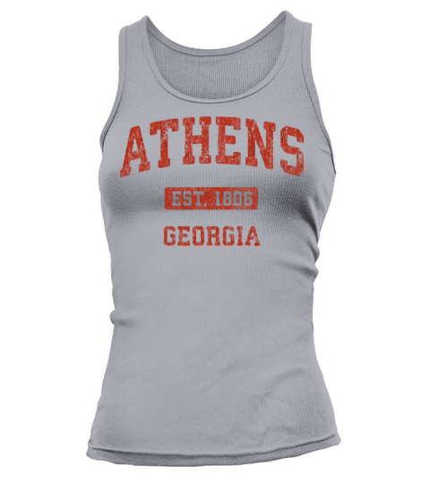 Athens Georgia Vintage Athletic Sports Design Tank top Woman