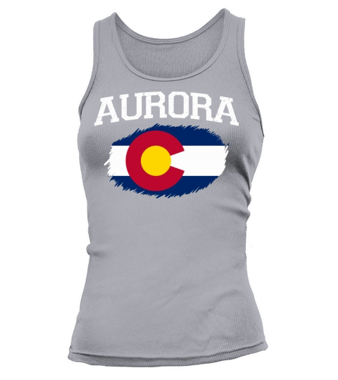 Aurora Co Colorado Flag Vintage Usa Sports Men Wom Tank top Woman
