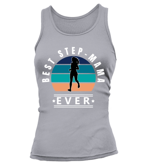 Best Step-mama running vintage sunset w Tank top Woman