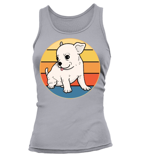 Cute Chihuahua Dog Breed Vintage Retro Sunset Tank top Woman