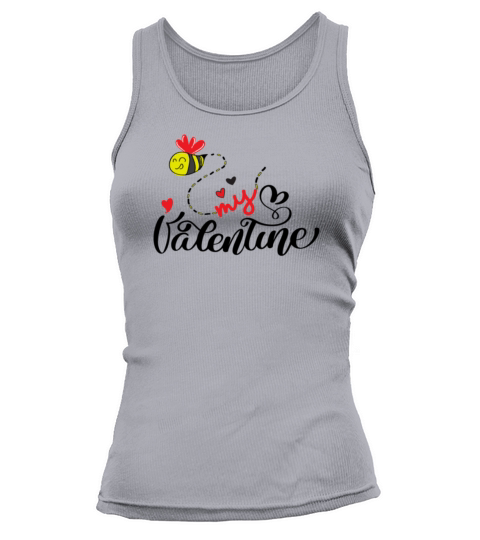 Cute Valentines Day Bee My Valentine Tank top Woman