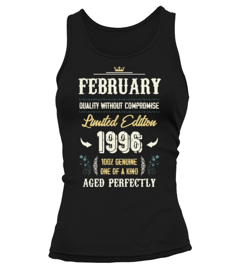 February 1996 Vintage Birthday Present Tank top Woman