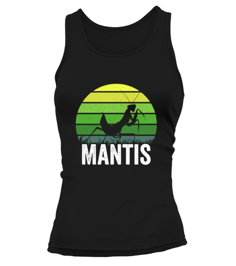 Insect Enthusiast Vintage Sunset Praying Mantis Tank top Woman