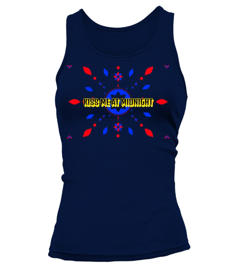 Kiss Me At Midnight NYE New Years Eve T-Shirt Tank top Woman