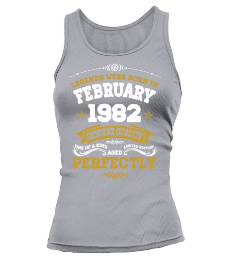 Vintage Aged To Perfection Ferbuary 1982 Tank top Woman