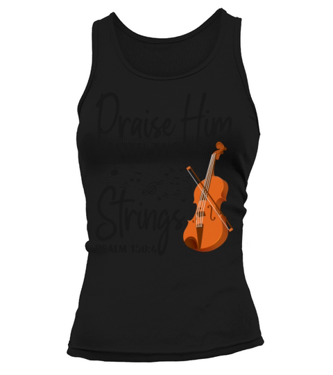 Violin Violinist Bible Quote Faith Tank top Woman