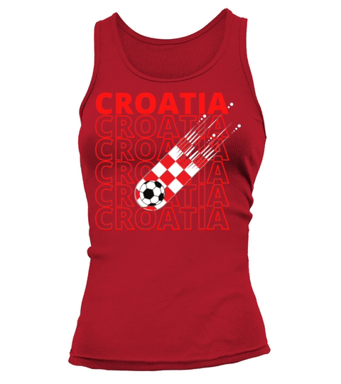World Croatia Soccer Vintage Tank top Woman