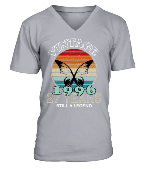 1996 Vintage Birthday Present V-Neck T-shirt