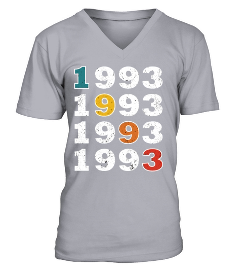 30th birthday vintage 1993 retro vintage style V-Neck T-shirt