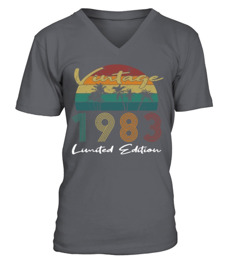 40th birthday vintage 1983 limited edition V-Neck T-shirt