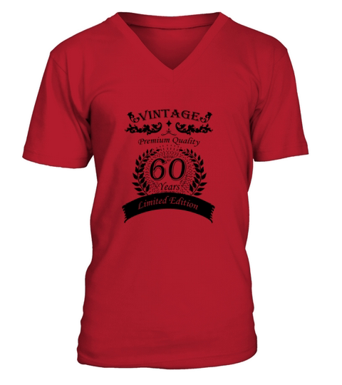 60th birthday vintage V-Neck T-shirt