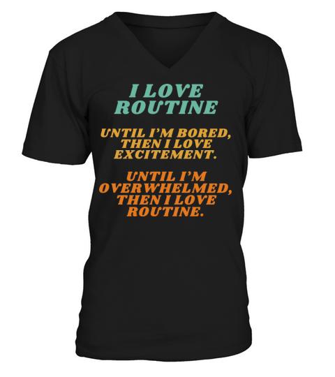 ADHD Joke V-Neck T-shirt