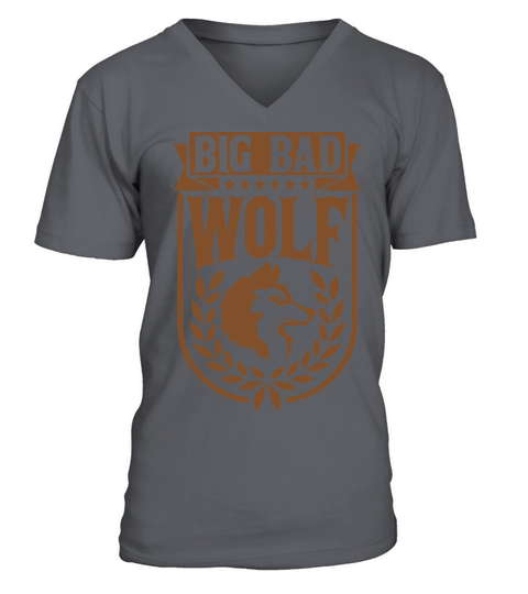 big bad wolf quote V-Neck T-shirt