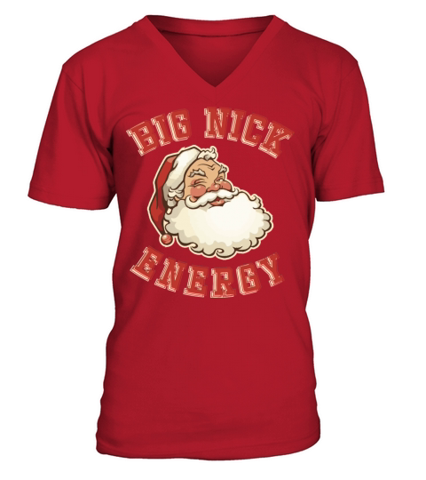 Big Nick Energy Santa Xmas V-Neck T-shirt