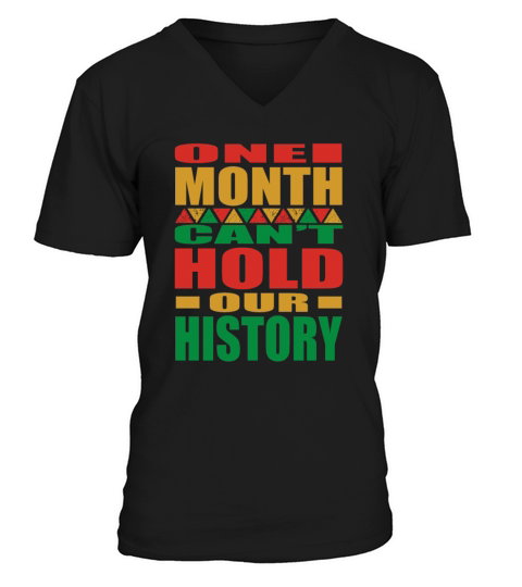 BLM Pride Africa American Black History Month V-Neck T-shirt