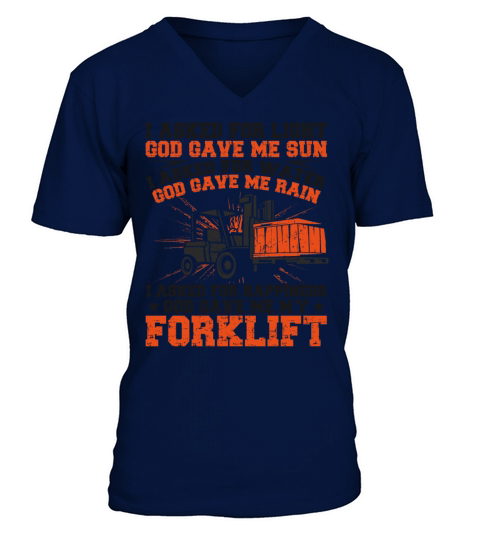 Certified Forklift Truck Operator V-Neck T-shirt