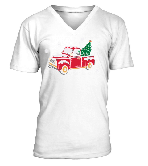 Christmas object Xmas Car with V-Neck T-shirt