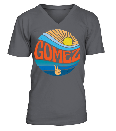 Gomez Shirt Vintage Sunset Gomez Groovy Tie Dye V-Neck T-shirt