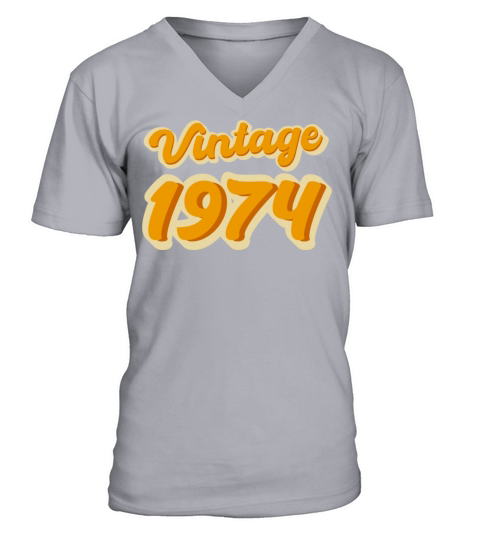 Retro Vintage 1974 V-Neck T-shirt