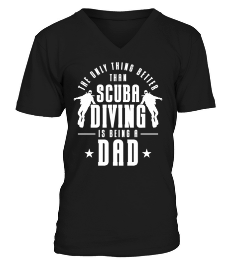 Scuba Diving Gift Underwater Lover Scuba Diver V-Neck T-shirt
