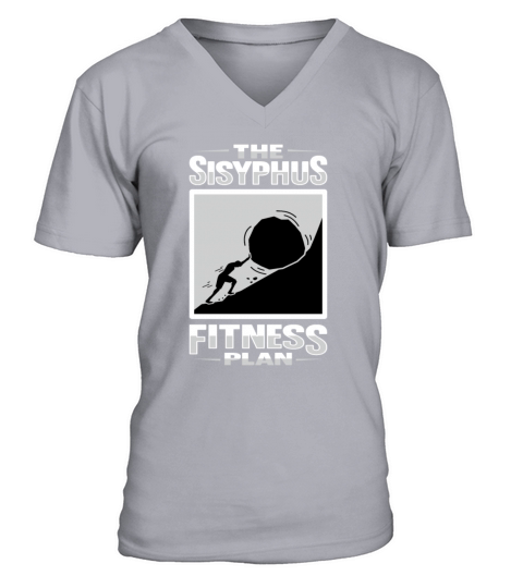 Sisyphus Philosophy Design for a Philosophy V-Neck T-shirt