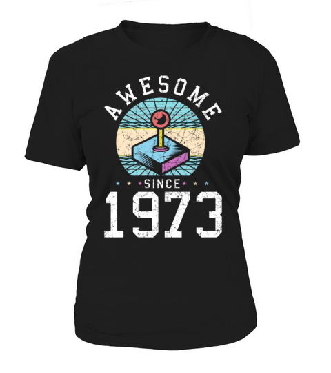 1973 Vintage Gamer Retro age Birthday gift idea Women's T-Shirt
