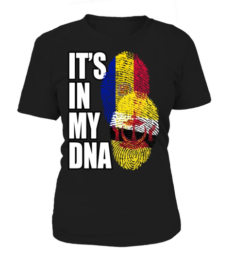 Andorran And Bruneian Mix Heritage DNA Flag Women's T-Shirt