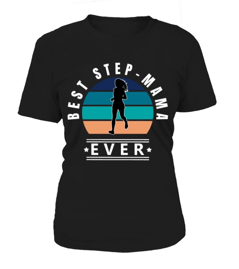 Best Step-mama running vintage sunset w Women's T-Shirt