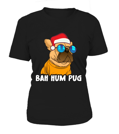 Christmas Xmas Family Matching Funny Bah Hum Pug Women's T-Shirt