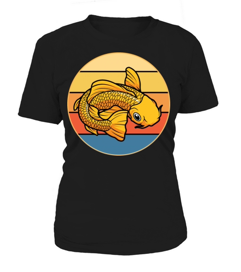 Japanese Koi Fish Vintage Retro Sunset Women's T-Shirt