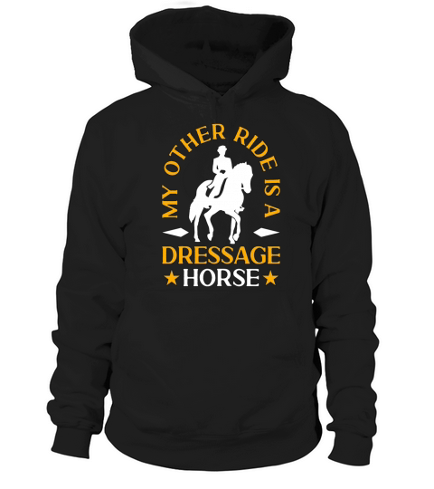 Dressage My Other Ride Is Equine Dressage Rider Hoodie Unisex