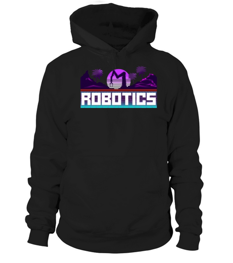 Robot Robotics Engineer Retro Hoodie Unisex